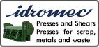 Presses and Shears Presses for scrap, metals and waste