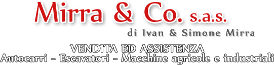 Vendita ed assistenza Autocarri - Escavatori - Macchine agricole e industriali